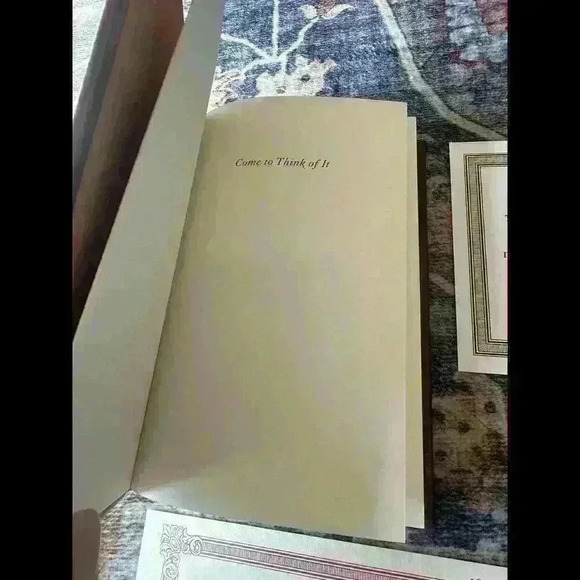 The Easton Press Signed First Edition Come To Think Of It Daniel Schorr Leather - Picture 8 of 16